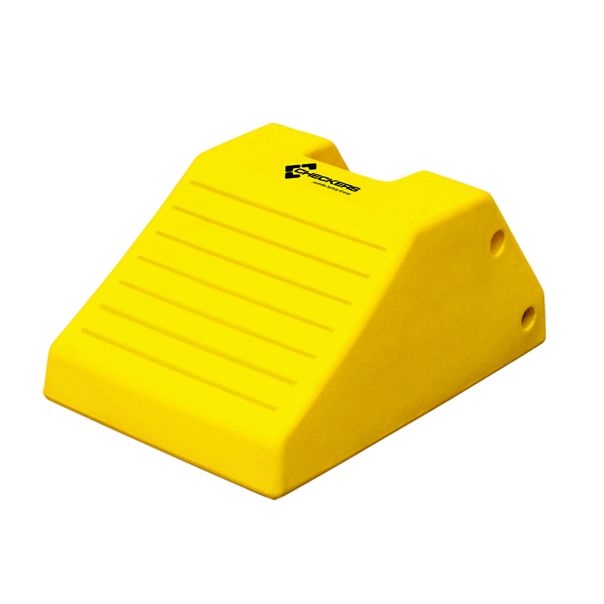 Checkers Heavy-Duty Wheel Chock — 95-142in. Tire Dia., 427.5 Ton Capacity, Polyurethane, Model# MC3012